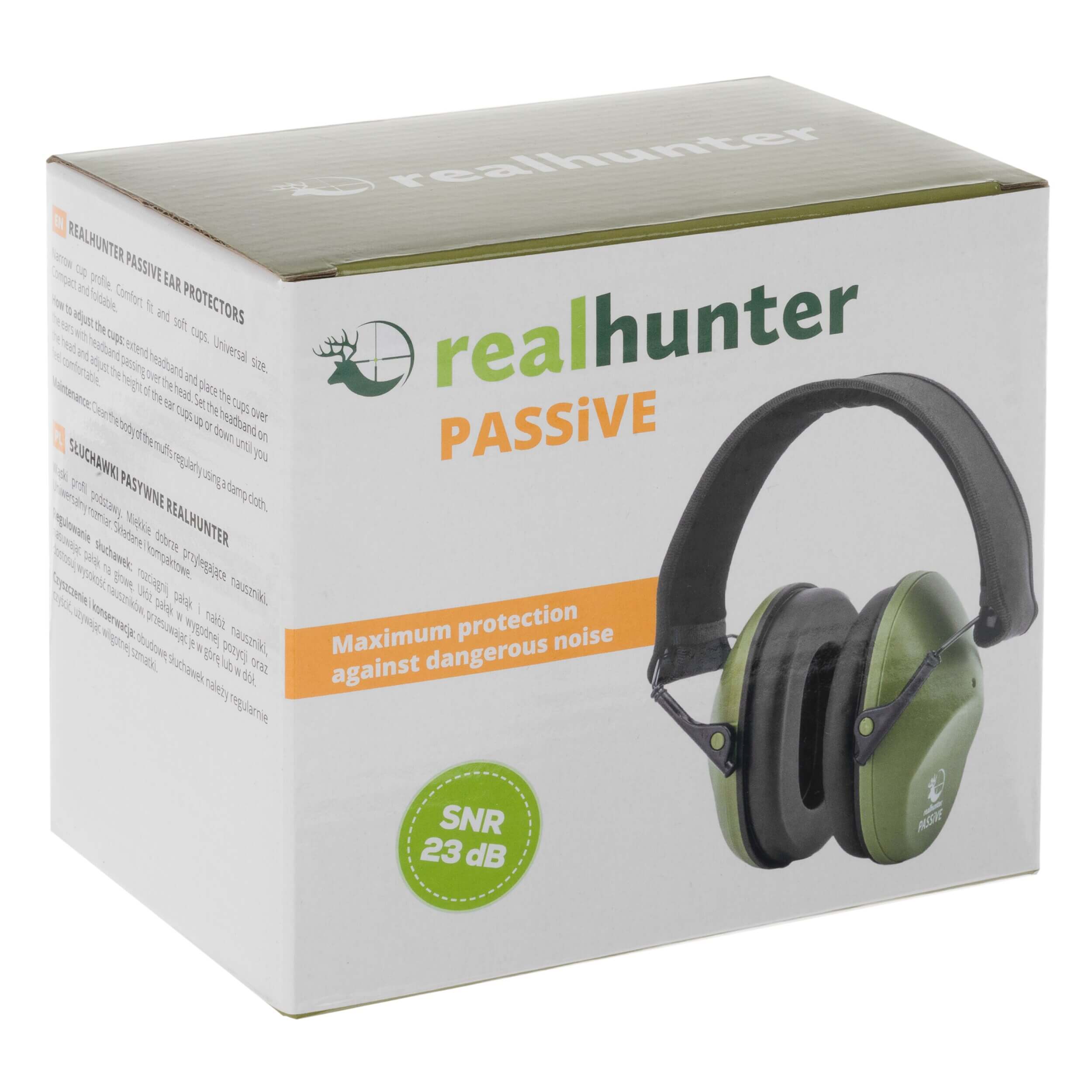 Пасивні навушники RealHunter LE-701B Olive Фото 3